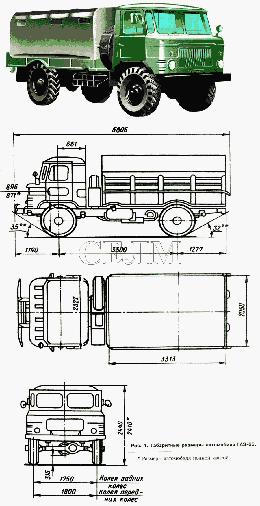 Заглушка кузова ГАЗ-66/3307