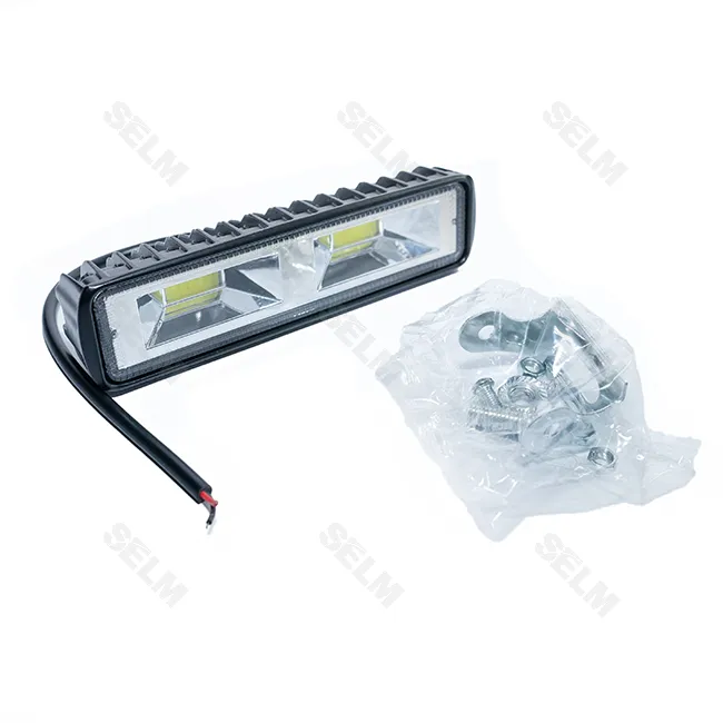 Фара LED прямокутна 48W 6000K (2 діоди) (15см х 4см х 2.5см) пластик. Корп. <ДК>