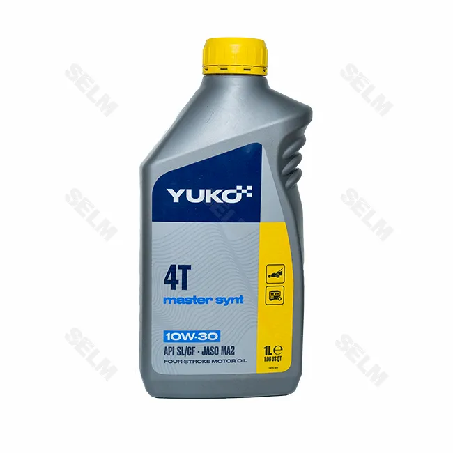 Масло для 4-х тактних двигунів MASTER SYNT 4T 10W-30  1л.  каністра пласт. - YUKO