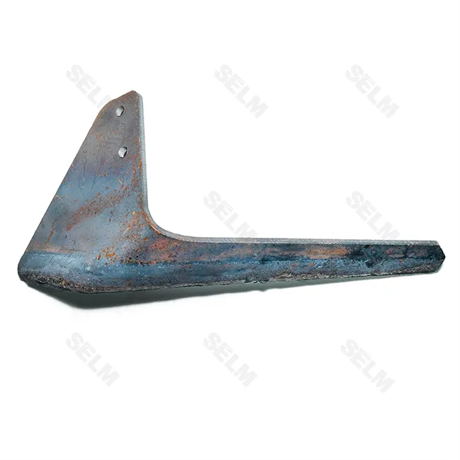 Лапа-бритва ліва КРН 270 мм з наплавкою Н.043.01.110-07 – борована сталь, підвищена зносостійкість