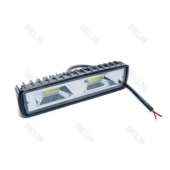 Фара LED прямокутна 48W 6000K (2 діоди) (15см х 4см х 2.5см) пластик. Корп. <ДК>