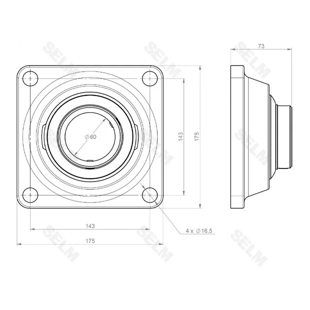 Підшипник з корпусом в зборі AGRISEM