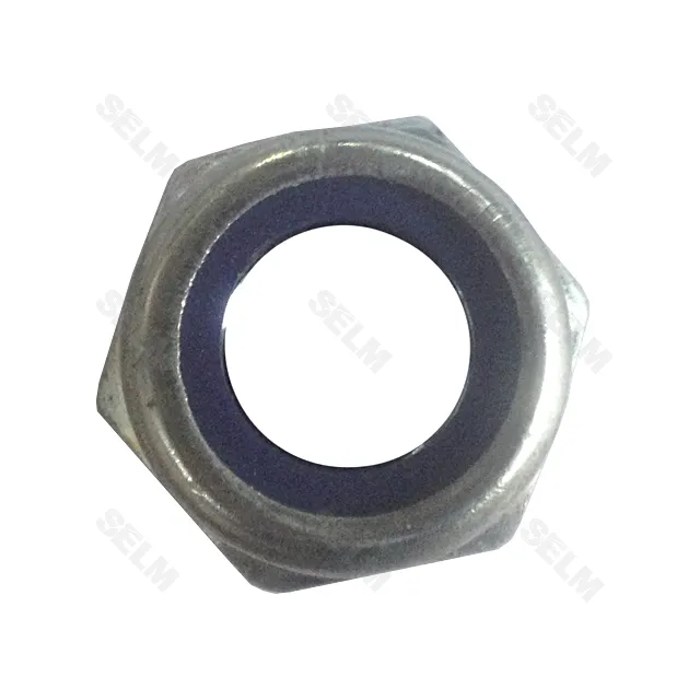 Гайка М14 DIN985 (зі стопорним кільцем)