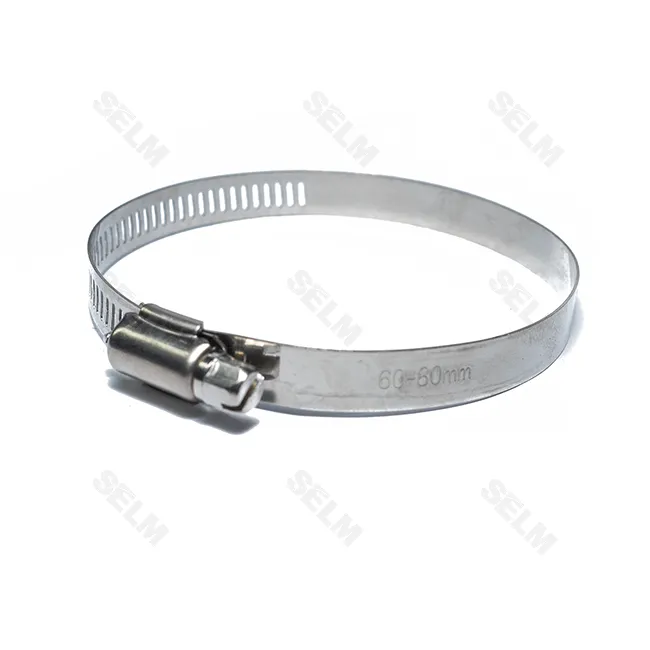 Хомут 60*80 затяжний (нержавійка)