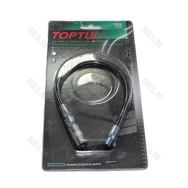 Шланг на шприц для солідолу 12" (L=310мм) (гнучкий ) (вир-во TOPTUL)