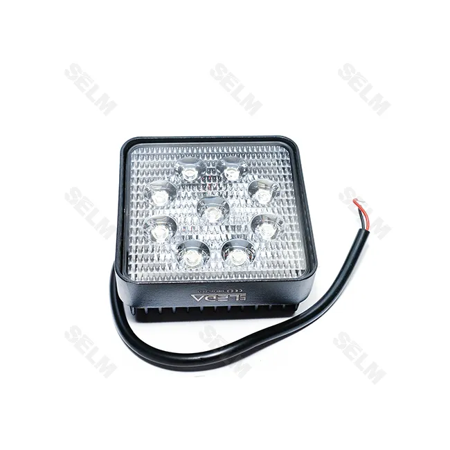 Фара LED квадратна 27W. 9 ламп (110*164 мм) широке світло