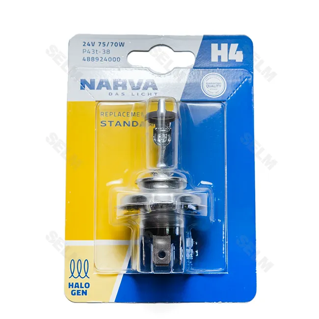 Лампа Н4 24V 75/70 Вт (P43t) NARVA