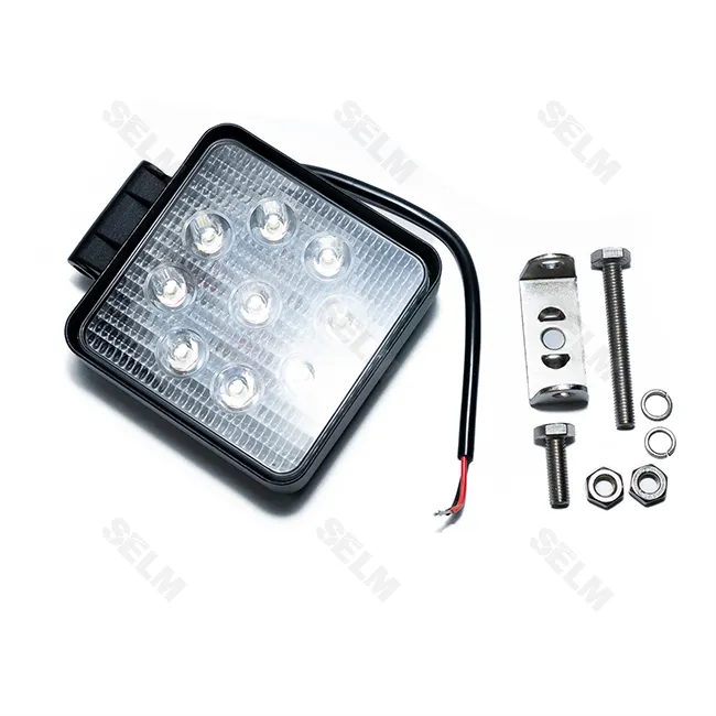 Фара LED квадратна  27W. 9 ламп (110*128 мм) вузьке світло