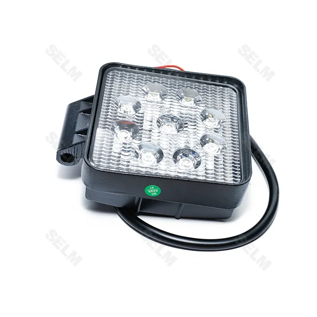 Фара LED квадратна 27W. 9 ламп (110*164 мм) широке світло