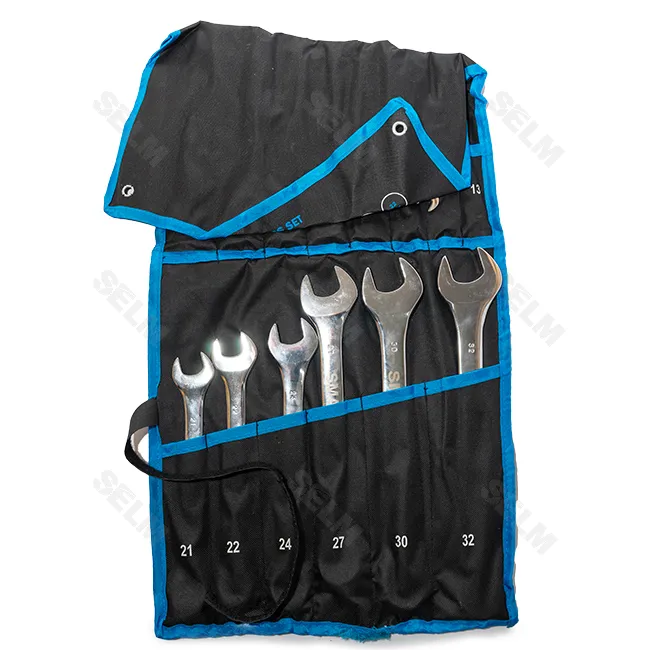 Набір ключів комбінованих (накидний + рожковий) М6-32 (22шт) в чохлі - SMART PART