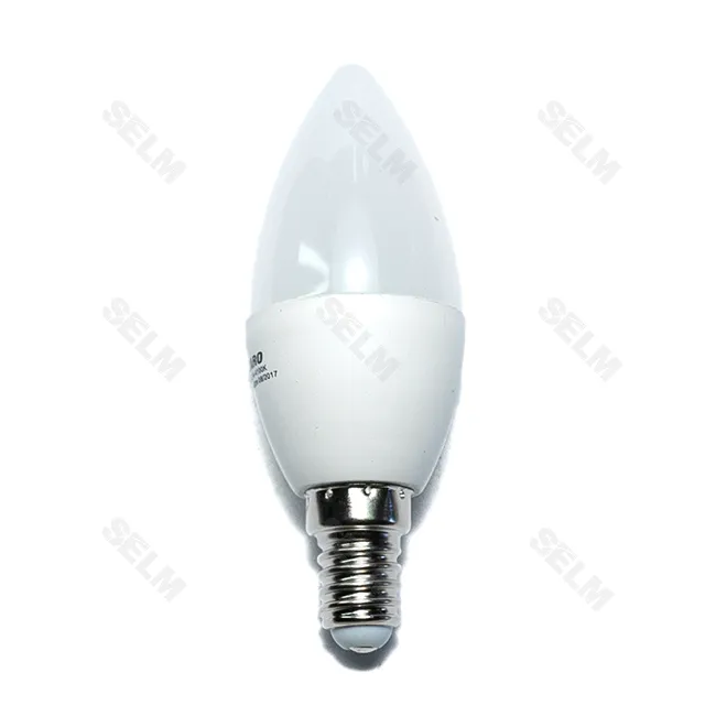 Світлодіодна лампа C37, 5W,4100k, 400lm, E14,220V <DECARO> (свічка малий)