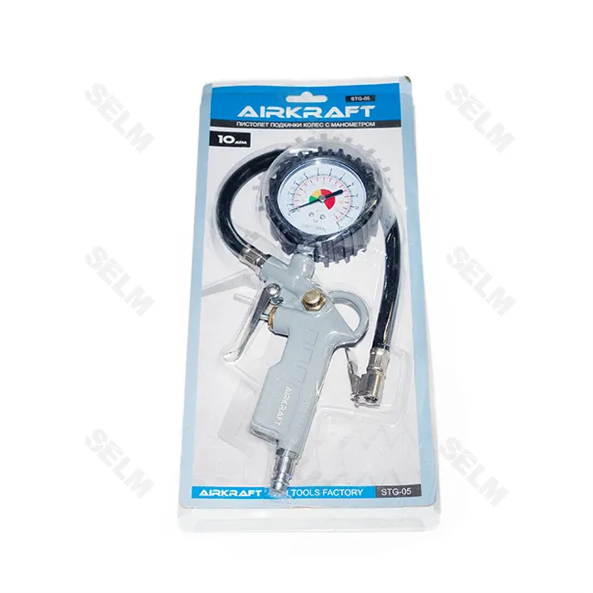 Пістолет для підкачки коліс з манометром (блістер) STG-05 (вир-во AIRKRAFT)