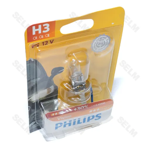 Лампа Н3 12V 55W з проводком (PK22s) (вир-во Philips)