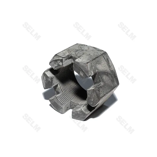 Гайка М33*1,5 реактивної штанги КамАЗ корончата (Н=34 мм)