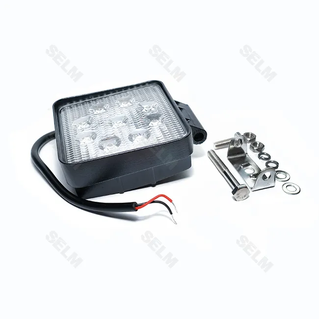Фара LED квадратна 27W. 9 ламп (110*164 мм) широке світло