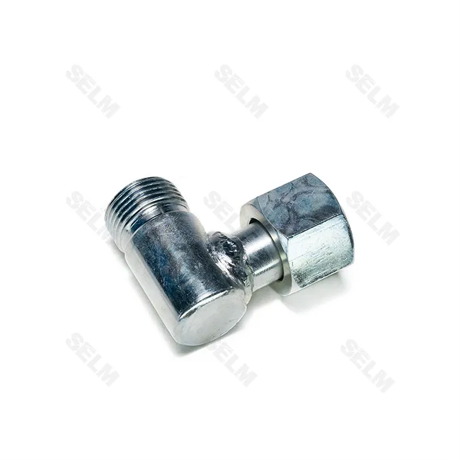 Штуцер Г24 М20*1,5*М20 (кутовий з гайкою)