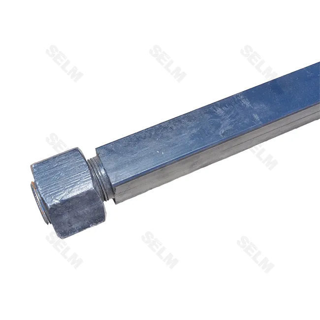 Вал 40*40 з різьбою с 2 сторін М40*2,5 L=2700 mm.