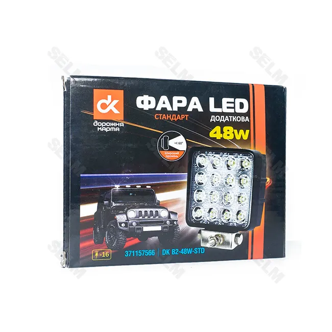 Фара LED квадратна 48W.16 ламп (110*164 мм) широке світло