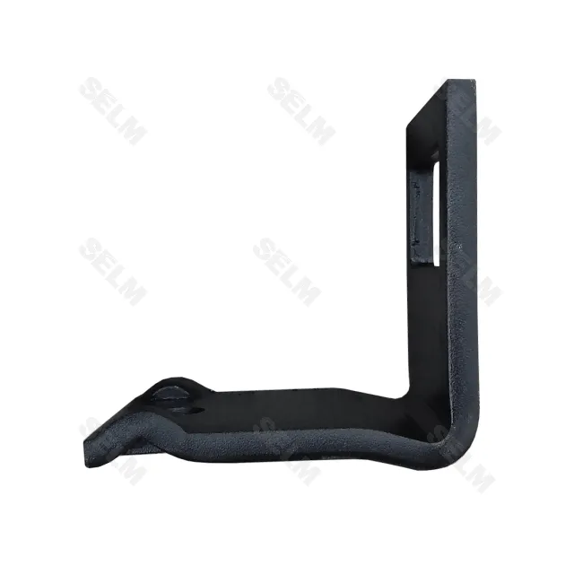 Кронштейн кріплення стійки 100х10 70х12+80х80 М16 (на стійку 70*12, Рама 80*80)