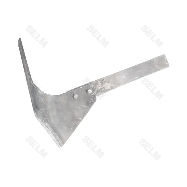 Лапа-бритва права КРН зі стійкою 270 мм з наплавкою Н.043.01.170-03 – борована сталь