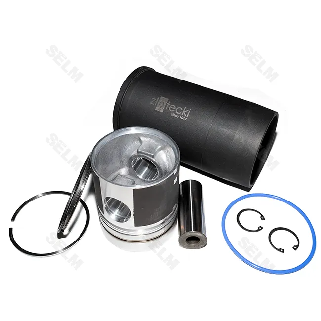 Гільзокомплект Д-245; Д-260 (п/к; 3-кан.) (вир-во Zlotecki; Польща) (ГП+палець d-38мм+кільця+ущільн.+кільця стоп.)