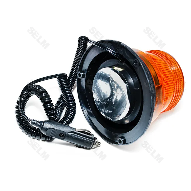 Маяк жовтий (мигалка) 12В (магніт., прикурювач) LED