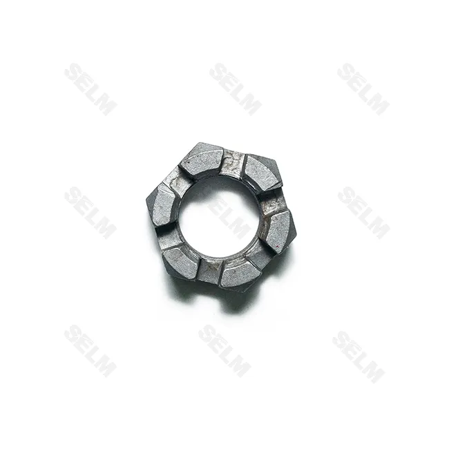 Гайка пальця штанги реактивної М30*1,5 корончата КамАЗ (вир-во Прогрес)