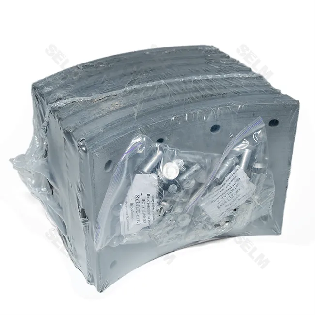 Накладка гальм. КамАЗ свердл.(8 шт+закл.) (вир-во Трібо)