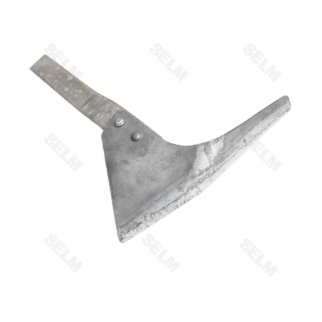 Лапа-бритва ліва КРН зі стійкою 270 мм з наплавкою – борована сталь, Н.043.01.170-02