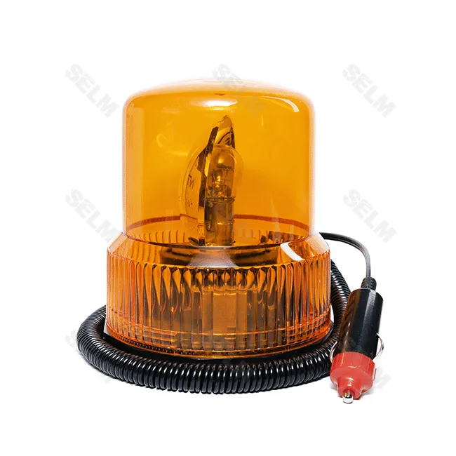 Маяк жовтий (мигалка) 12В (магніт., прикурювач) <ДК>